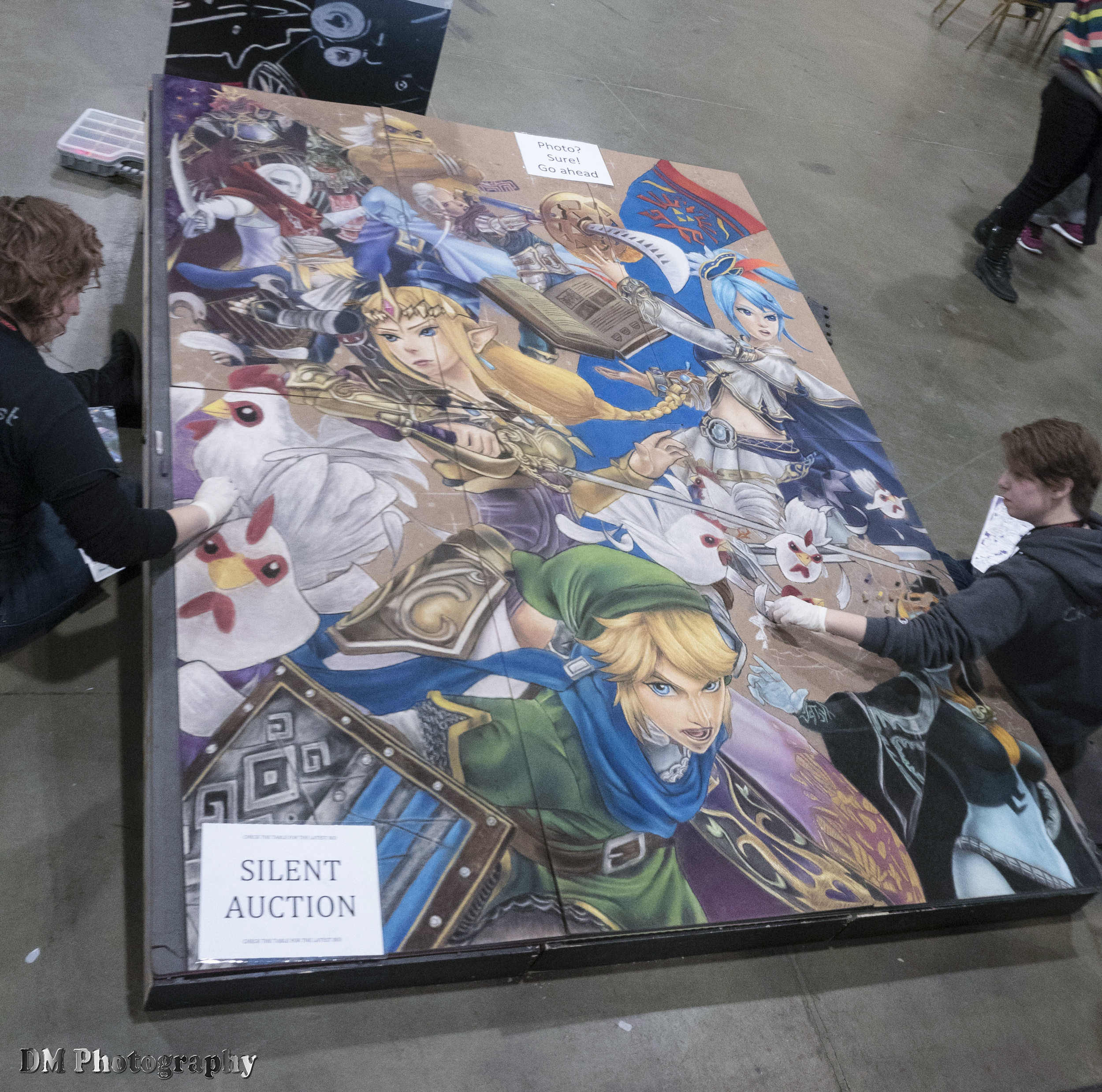Hyrule Warriors mural by the Chalk Twins